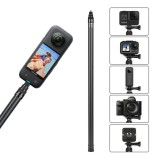 Invisible Selfie Stick invizibil din carbon lungime 3M camere actiune 360 Insta360 X X2 X3 ONE GoPro Max