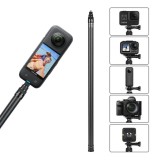 Selfie Stick invizibil din carbon lungime 3M ptr Insta360 X X2 X3 ONE GoPro Max