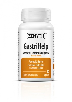 GastriHelp, 30 capsule, gastrita, ulcer, Prevenirea recurentei infectiilor cu Helicobacter pylori, ZENYTH foto