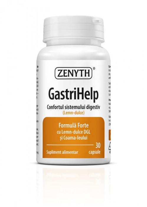 GastriHelp, 30 capsule, gastrita, ulcer, Prevenirea recurentei infectiilor cu Helicobacter pylori, ZENYTH