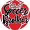 Sticker decorativ, Text Fotbal, Rosu, 10043ST-28