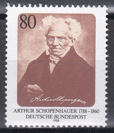 Germania 1988 - 200 de ani de la nașterea lui Arthur Schopenhauer, filosof, MNH