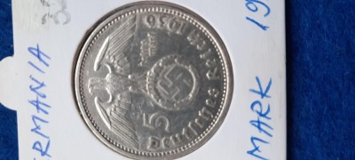 GERMANIA 5 MARK argint foto