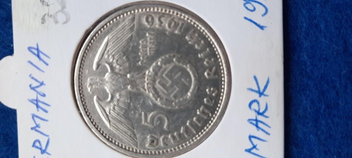 GERMANIA 5 MARK argint
