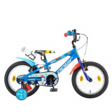 Bicicleta Copii Polar 2023 Police - 16 Inch, Albastru