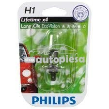 Bec Philips H1 LongLife EcoVision 12V 55W 12258LLECOB1 foto