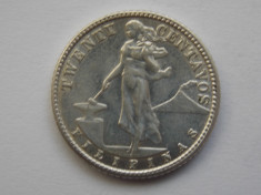 20 CENTAVOS 1945 FILIPINE-argint foto