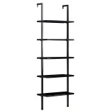 Cumpara ieftin Raft de perete Harris, neagra, 70x22x200 cm