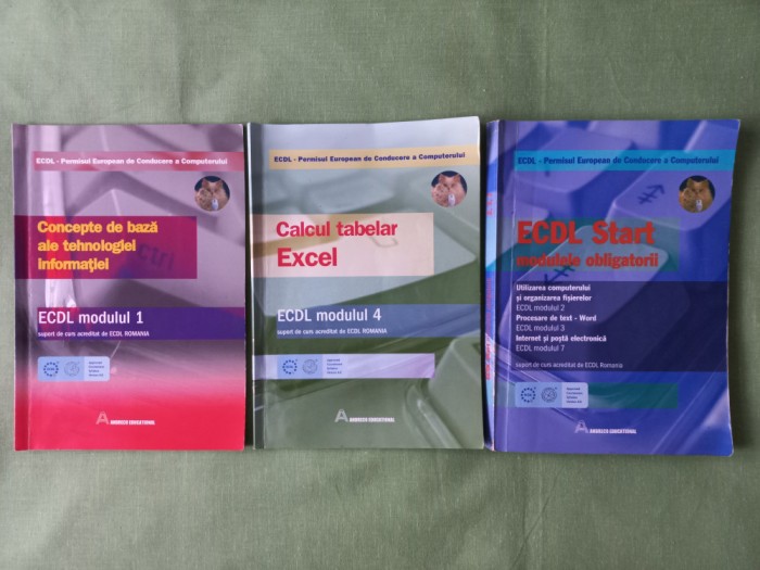 ECDL START- MODULELE OBLIGATORII 2, 3, 7 + ECDL MODULUL 1 + ECDL MODULUL 4