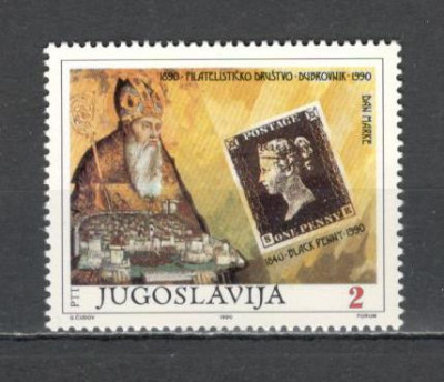 Iugoslavia.1990 Ziua marcii postale-Pictura SI.598 foto