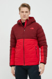 Cumpara ieftin The North Face geaca sport ThermoBall 50/50 culoarea rosu, de iarna