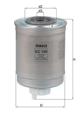 MAHLE KC 109 filtru combustibil
