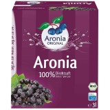Suc Aronia Bio 100% Pur Aronia Original - Presat la Rece, Nepasteurizat, Fara Zahar Adaugat, 3L