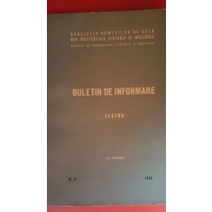 Buletin de informare TEATRU nr. 5-Uz intern 1966