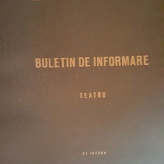 Buletin de informare TEATRU nr. 5-Uz intern 1966