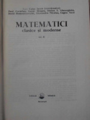 MATEMATICI CLASICE SI MODERNE VOL.3-CAIUS IACOB SI COLAB. foto