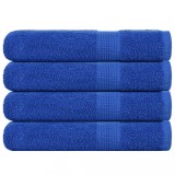 vidaXL Prosoape 4 buc Albastru 100x200 cm 360 g/m&sup2; 100% bumbac