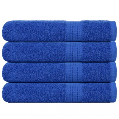 vidaXL Prosoape 4 buc Albastru 100x200 cm 360 g/m&amp;sup2; 100% bumbac foto