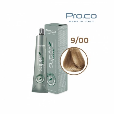 Vopsea de par profesionala fara amoniac SUPERB.COLOR 100 ml - Pro.Co - 9/00 BLOND SUPER DESCHIS INTENSE foto