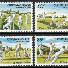 Christmas Island 1984 - Cricket, serie neuzata