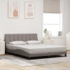 VidaXL Cadru de pat fără saltea, Hanko, gri taupe, 160x200 cm, textil 3310472