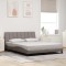 vidaXL Cadru de pat fără saltea, Hanko, gri taupe, 160x200 cm, textil 3310472
