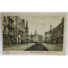 CLUJ , CALEA REGELE FERDINAND , CARTE POSTALA , ANII &#039;20