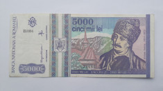 5000 lei mai 1993 Romania bancnota foto