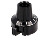 Buton de Precizie Negru 6mm &Oslash;22,8x23,1mm