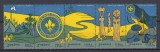 ROMANIA 1997 LP 1442 a CERCETASII ROMANIEI STRAIF DE 5 MNH, Nestampilat