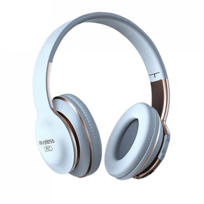 Casti On Ear P17 By DolphinMC&amp;reg;, Wireless, Bluetooth, Microfon, Multipoint connection, Quick Charge, Autonomie 8 ore, Alb-Auriu foto