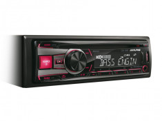 ALPINE CDE-192R RADIO CD/USB, CONTROL i-POD, ROSU/VERDE foto