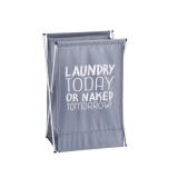 Cos rufe panza gri alba rama metal 43 x 30 x 64 cm