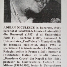 Alexandru Niculescu Peregrinări (2009); Adrian Niculescu Exil (1998)