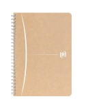Caiet cu spirala A5, OXFORD Touareg, 90 file-90g/mp, coperta carton reciclat,