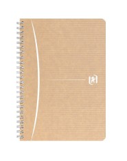 Caiet cu spirala A5, OXFORD Touareg, 90 file-90g/mp, coperta carton reciclat, foto