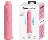 Mini Vibrator Curtis, 12 Moduri Vibratii, Silicon, USB, Roz, 10.3 cm