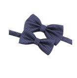 Set Papioane Tata Fiu Bleumarin Buline Albe Poliester - Papion Barbati Copii Ocazie Speciala