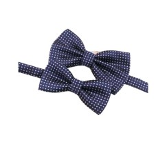 Set 2 Papioane Tata-Fiu, Bleumarin cu Buline Albe foto