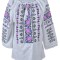 Bluza dama tip ie RD24, alb/mov , marimea L