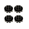 Set 4 Capace Jante BMW 68mm Negre, Compatibile Originale, Cod 36136783536