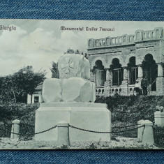 480 - Giurgiu - Monumentul eroilor francezi / carte postala 1927