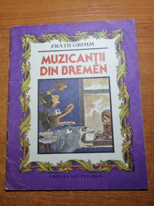 carte pentru copii - muzicantii din bremen - din anul 1984