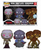 Set 3 Figurine Funko Pop Games - Dungeons and Dragons Vecna Mind Flayer Demogorgon