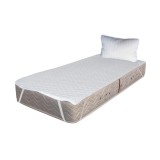 Cumpara ieftin Set Saltea ortopedica cu arcuri, Super Ortopedica Sofia, 90x200x20cm, fermitate medie, cu plasa arcuri tip Bonell, fata vara-iarna, sistem aerisire cu