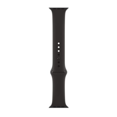 Curea silicon marca THD pentru Apple Watch 45 mm seria 7 si seria 8, marimea M/L, culoarea neagra foto