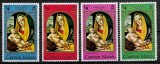Set / Lot 4 Timbre Insulele Cayman 1969 Crăciun Fecioara cu Pruncul Vivarini 1/4 C Culori Referință Neștampilat - A007