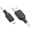 Cablu Hoco X90, USB-A la Micro USB, 2.4A, 1m, Alb
