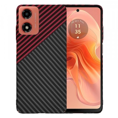 Husa pentru Motorola Moto G04s / E14 / G04 / G24, Techsuit, Carbonite FiberShell Vortex, Rosie foto