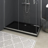 Gossi cadita de dus dreptunghiulara din abs, neagra, 70x120 cm